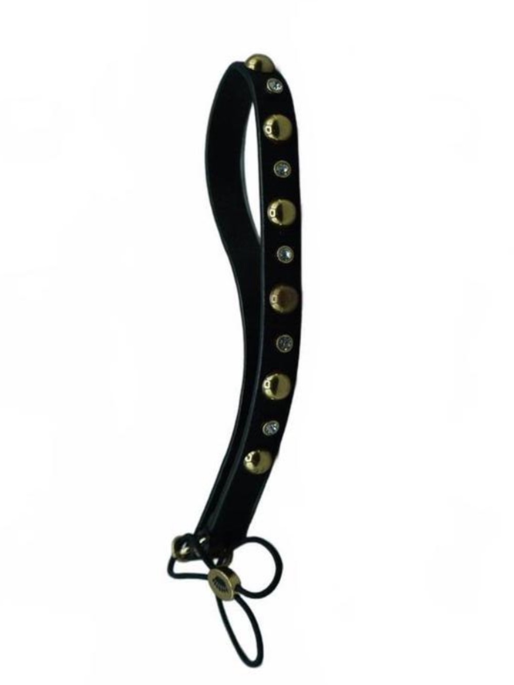 Vintage Juicy Couture Leather Rhinestone Studded Adjustable Headband